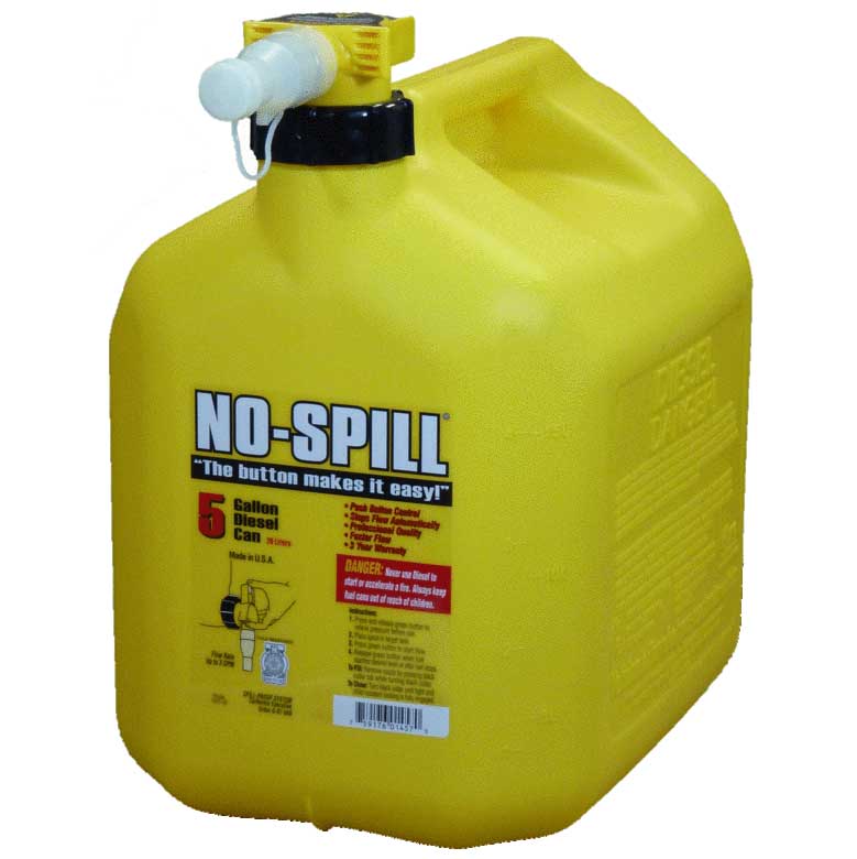 No-Spill® Diesel Can, 5 gal.