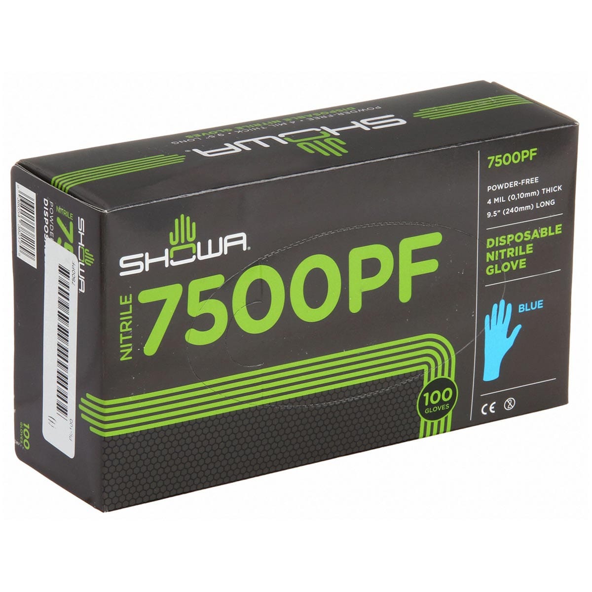 SHOWA 7500PF 4-mil Biodegradable Nitrile Gloves | Gemplers
